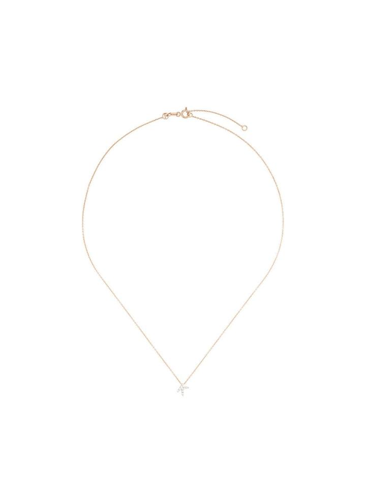 Kismet By Milka 14kt Rose Gold K Diamond Letter Necklace