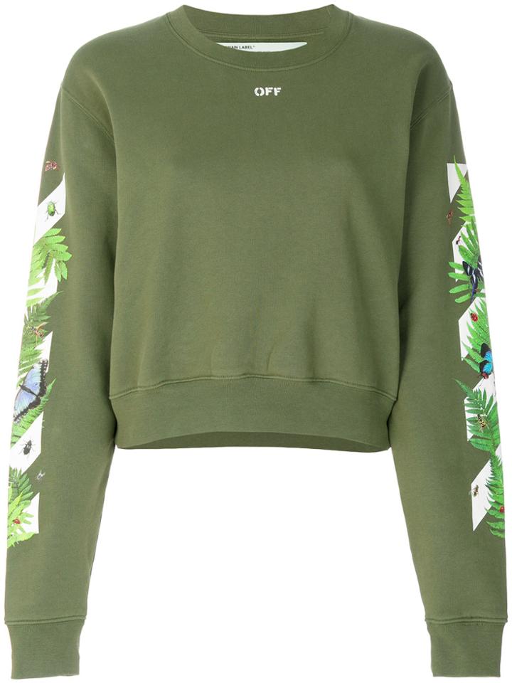 Off-white Printed Sweatshirt - Green