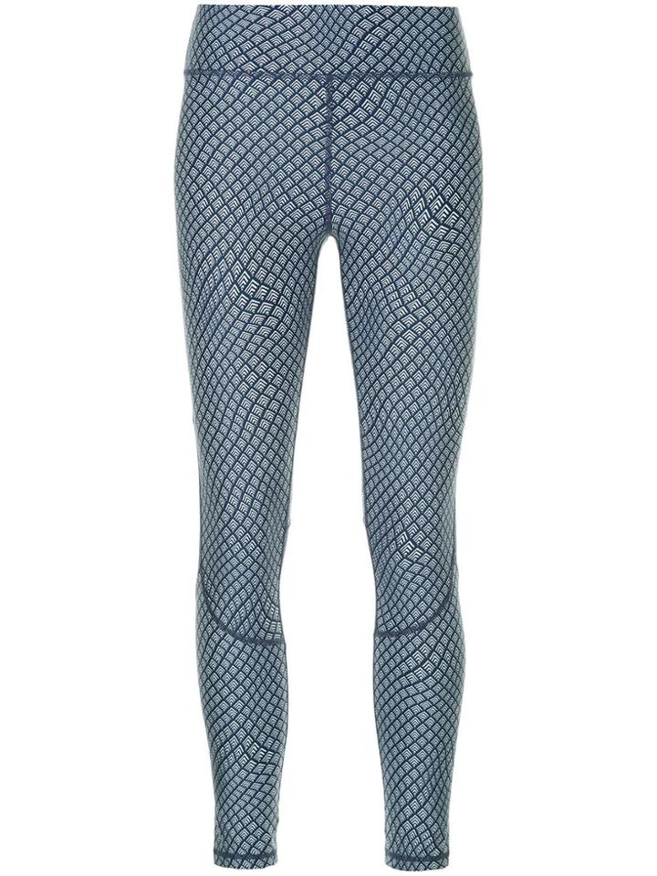 The Upside Printed Leggings - Blue