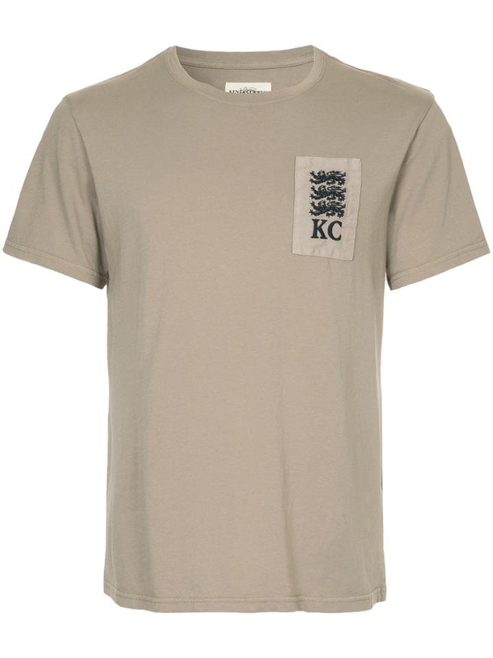 Kent & Curwen Short Sleeved Patch T-shirt - Nude & Neutrals