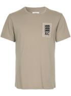 Kent & Curwen Short Sleeved Patch T-shirt - Nude & Neutrals