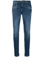 Liu Jo Chain Skinny Tapered Jeans - Blue