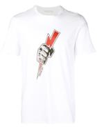 Neil Barrett Danger Sign T-shirt - White