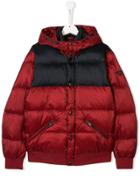 Emporio Armani Kids Contrast Padded Jacket - Red