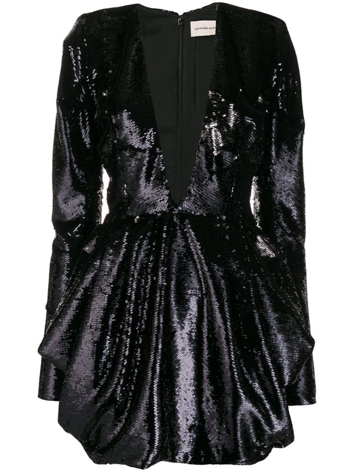 Alexandre Vauthier Sequin Mini Dress - Black