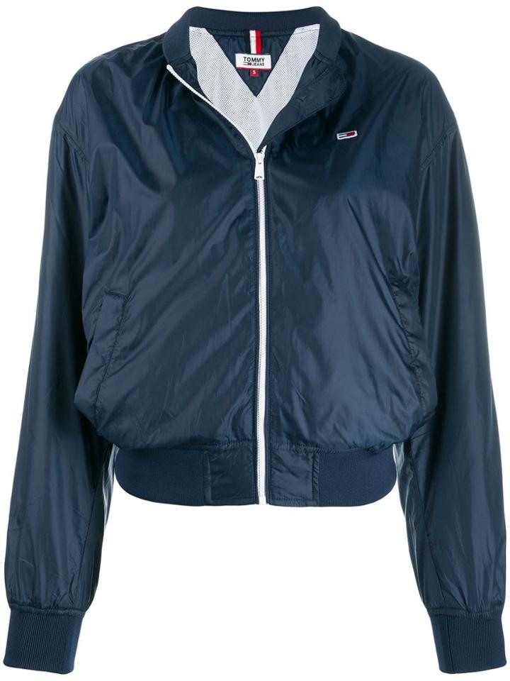 Tommy Jeans Logo Bomber Jacket - Blue