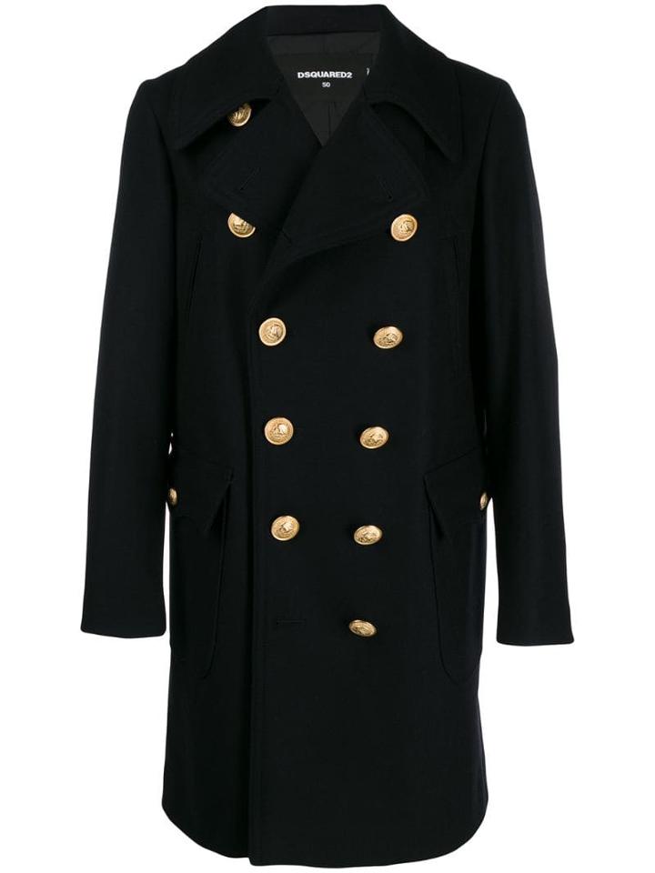 Dsquared2 Military Coat - Blue