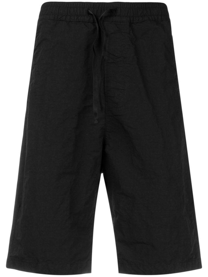 Stone Island Shadow Project Elastic Waist Shorts - Black