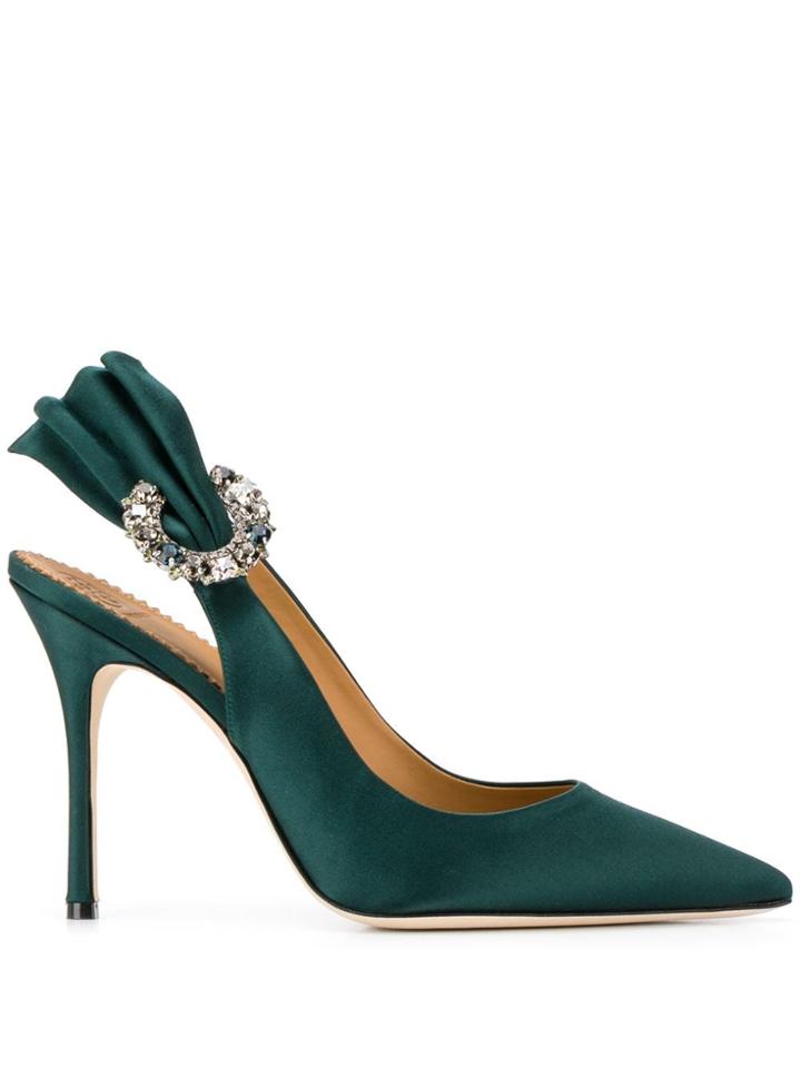 Tory Burch Penelope Slingback Pumps - Green