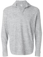 Doppiaa Open Collar Sweatshirt - Grey