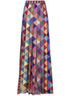 Mary Katrantzou Printed Pleated Maxi Skirt - Multicolour
