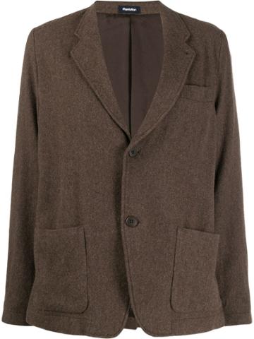 Plantation Fitted Single-breasted Blazer - Brown