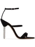 Sophia Webster Rosalind Crystal Embellished Stiletto Heels - Black