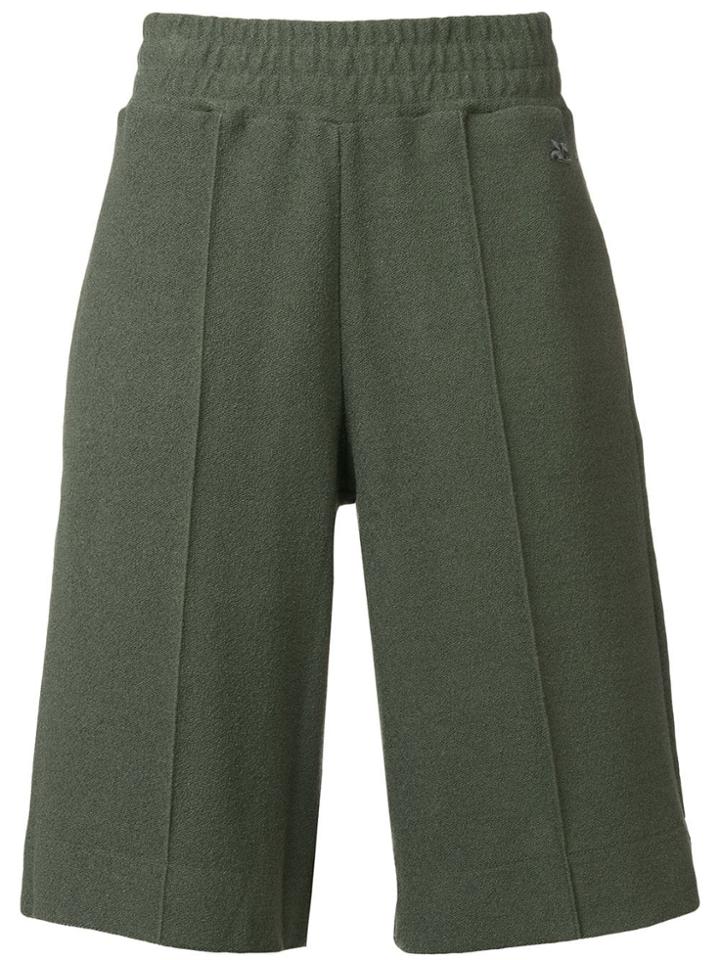 Courrèges Oversized Pull-on Shorts - Green