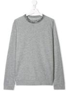 Calvin Klein Kids Crew Neck Logo Sweatshirt - Grey