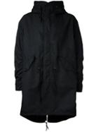 Monkey Time Hooded Parka, Men's, Size: Small, Black, Polyester/nylon