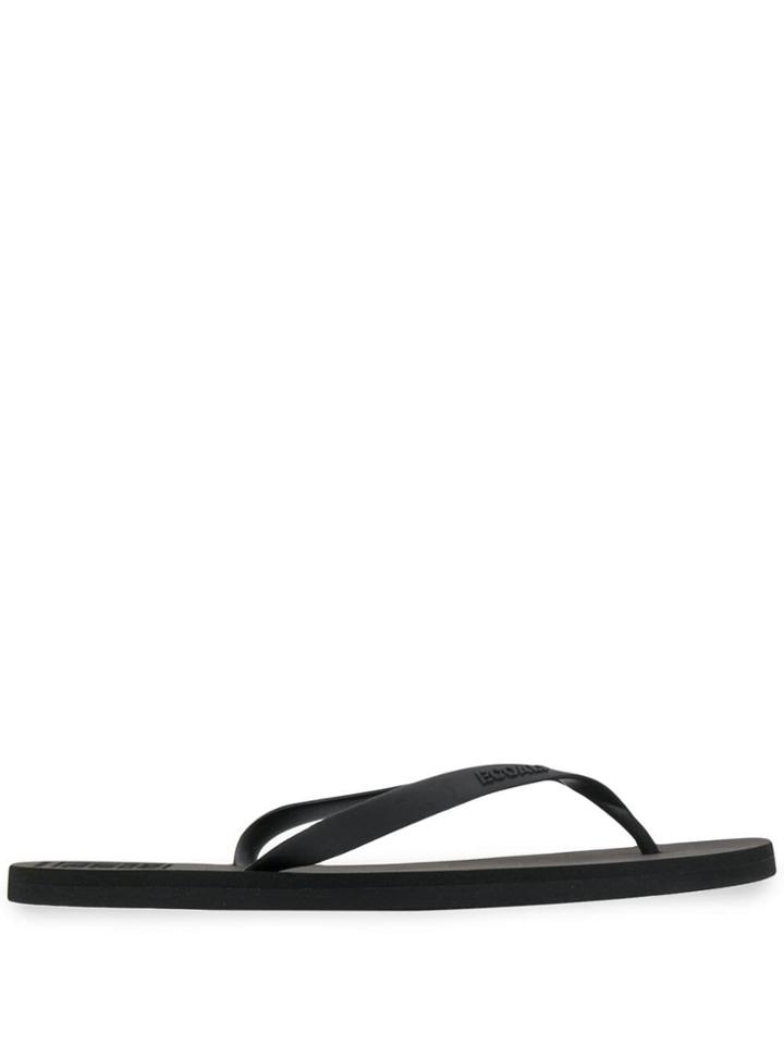 Ecoalf Logo Flip Flops - Black