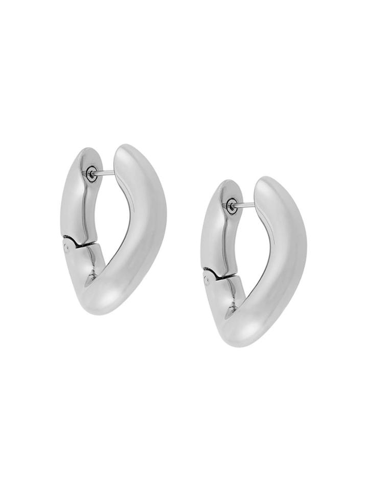 Balenciaga Loop Earrings - Metallic