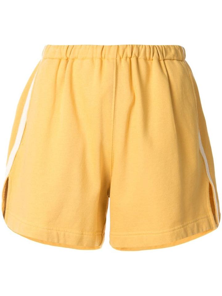 Bassike Sides-stripe Shorts - Yellow