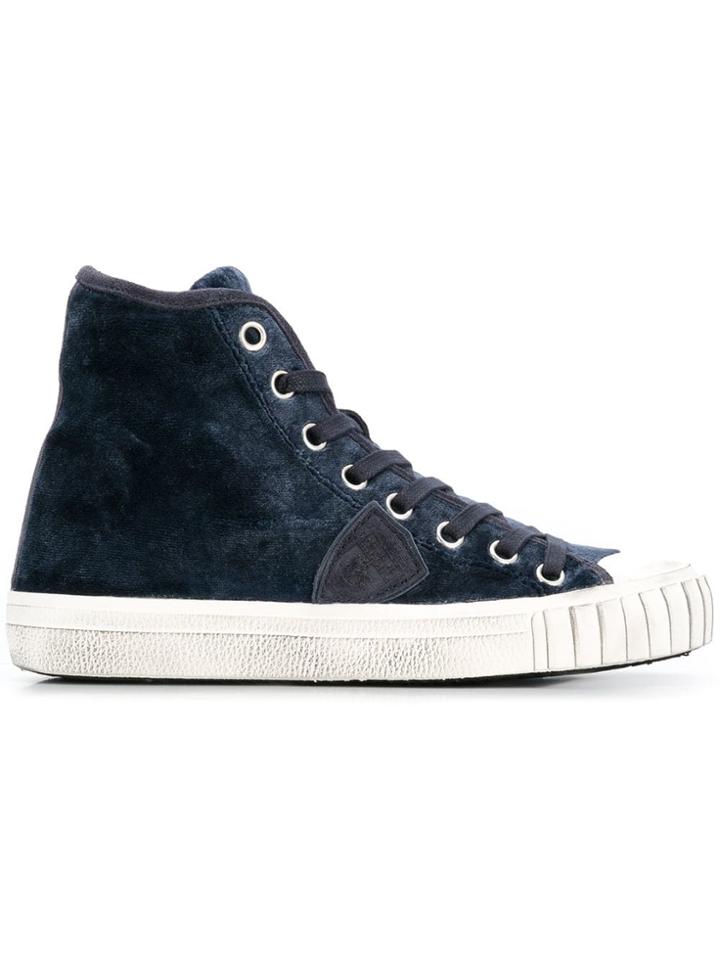 Philippe Model Gare Hi-top Sneakers - Blue
