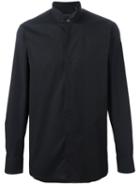 Z Zegna Classic Button Down Shirt, Size: 40, Black, Cotton/spandex/elastane