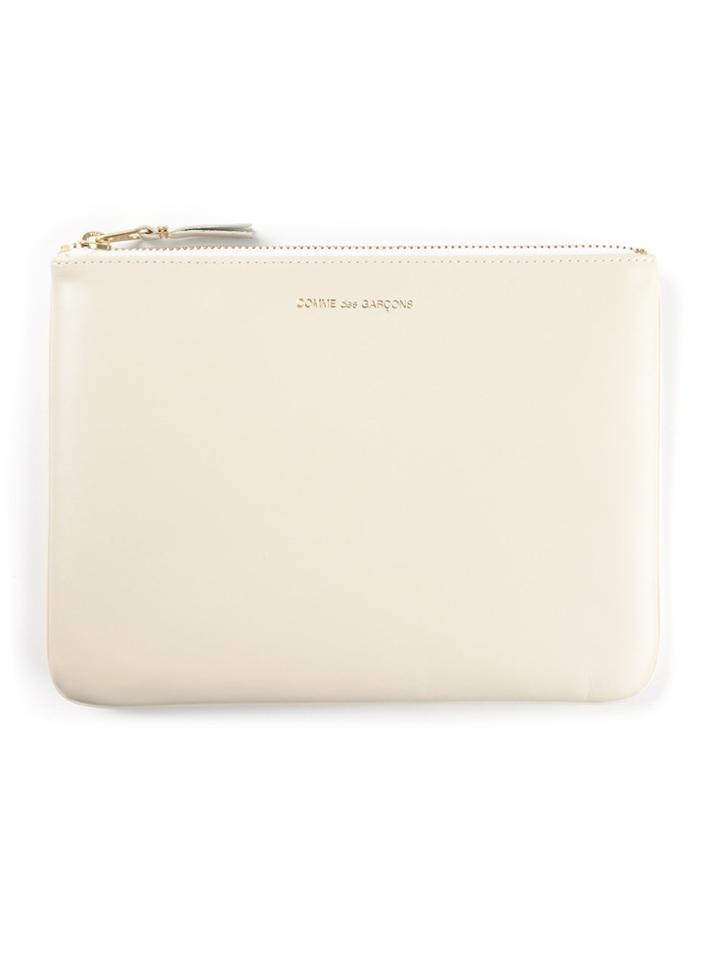 Comme Des Garçons Wallet 'classic Plain' Purse - White