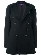 Y's Stand Collar Coat, Women's, Size: 2, Black, Nylon/cupro/wool