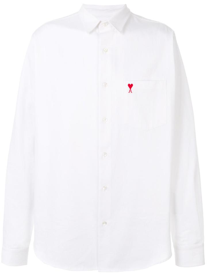 Ami Alexandre Mattiussi Ami De Coeur Summer Fit Shirt - White