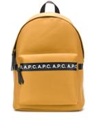 A.p.c. Logo Woven Backpack - Neutrals