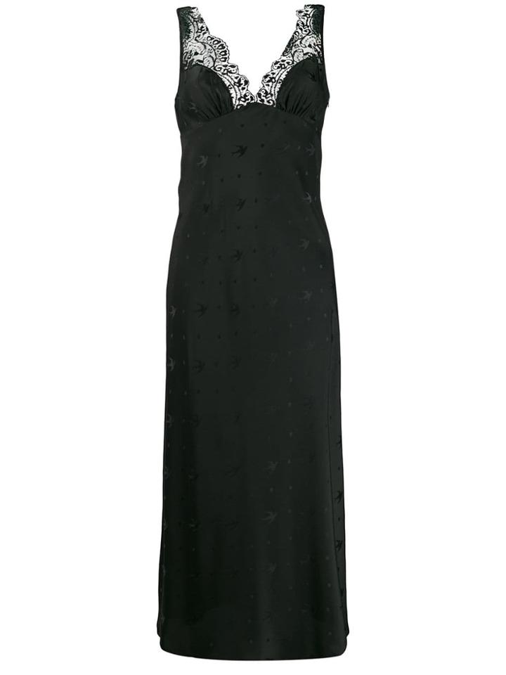 Mcq Alexander Mcqueen Long Logo Dress - Black