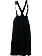 Y's Suspender Skirt, Women's, Size: 2, Black, Cotton/polyamide/rayon/wool