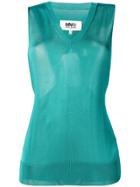 Mm6 Maison Margiela Fine Knit Top - Green