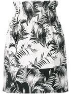 Sonia Rykiel Palm Print Mini Skirt - Black