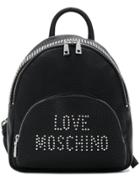 Love Moschino Embellished Logo Backpack - Black