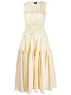 Roksanda Gathered Flared Dress - Yellow