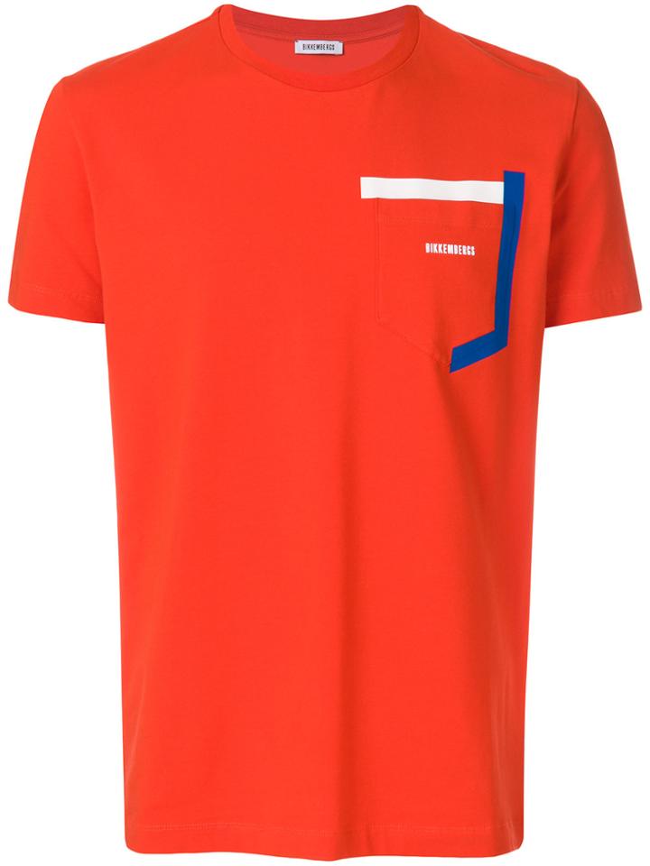 Dirk Bikkembergs Logo Patch T-shirt - Red