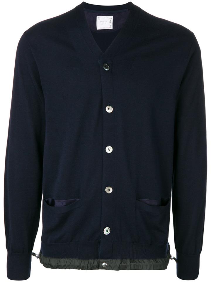 Sacai Slouchy Cardigan - Blue