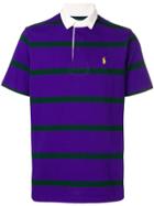 Polo Ralph Lauren Shortsleveed Polo Shirt - Pink & Purple