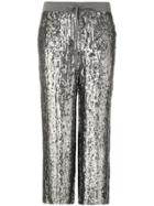 P.a.r.o.s.h. Sequin Wide Trousers - Metallic