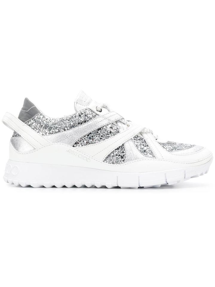 Jimmy Choo Seattle Sneakers - Silver