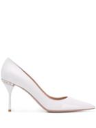 Miu Miu Mid High Stiletto Pumps - White
