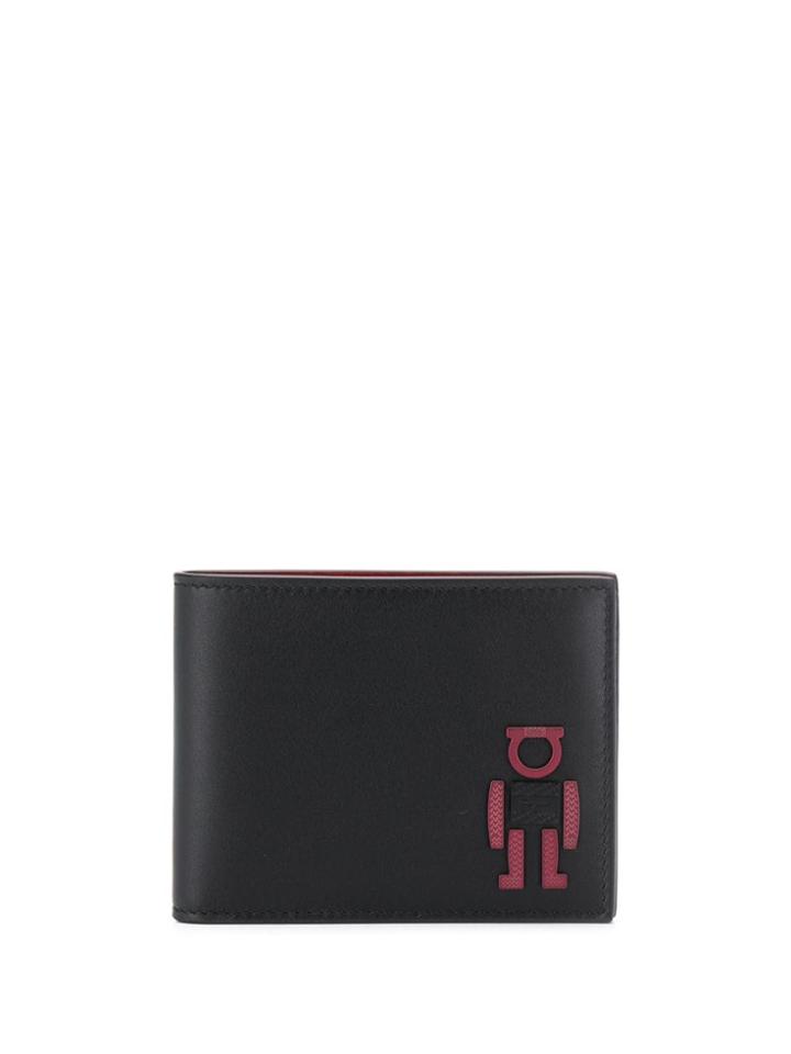Salvatore Ferragamo Gancini Head Billfold Wallet - Black