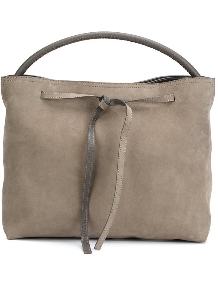Maison Margiela Drawstring Hobo Tote, Women's, Grey