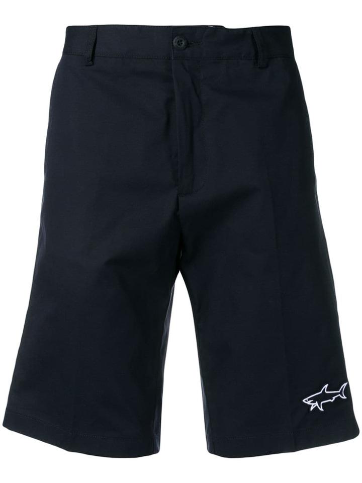 Paul & Shark Embroidered Logo Shorts - Blue