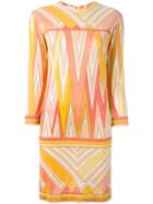 Emilio Pucci Vintage Abstract Print Dress, Women's, Size: 46, Yellow