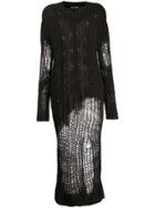 Our Legacy Distressed Knitted Dress - Brown