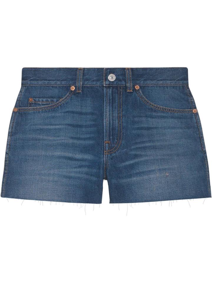 Gucci Mini Denim Shorts - Blue