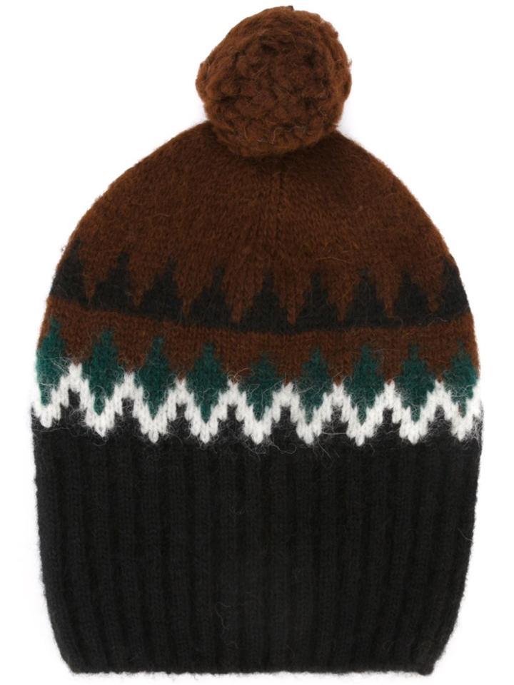 Ami Alexandre Mattiussi Beanie - Brown