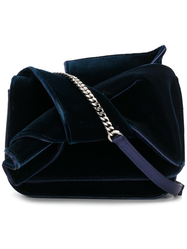 No21 Fold Over Clutch Bag - Blue