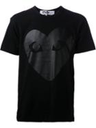 Comme Des Garçons Play Heart Print T-shirt, Men's, Size: Xl, Black, Cotton